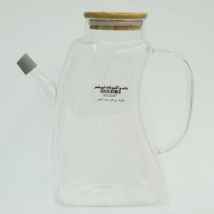 ظرف روغن درب بامبو 1000ml